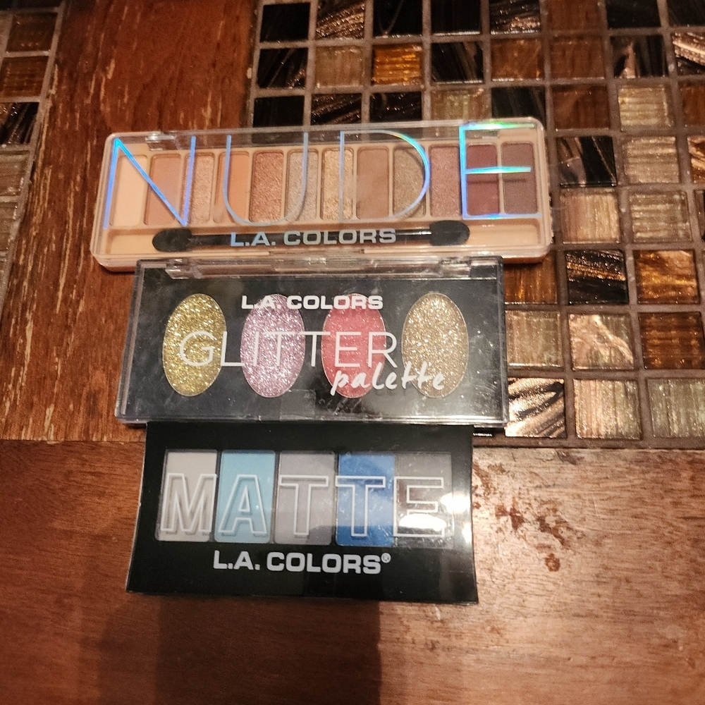 L.A. Colors Eyeshadow 3 pallets NEW